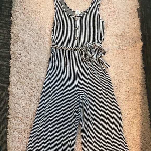 Stripped crop pant jumpsuit - Picture 1 of 1